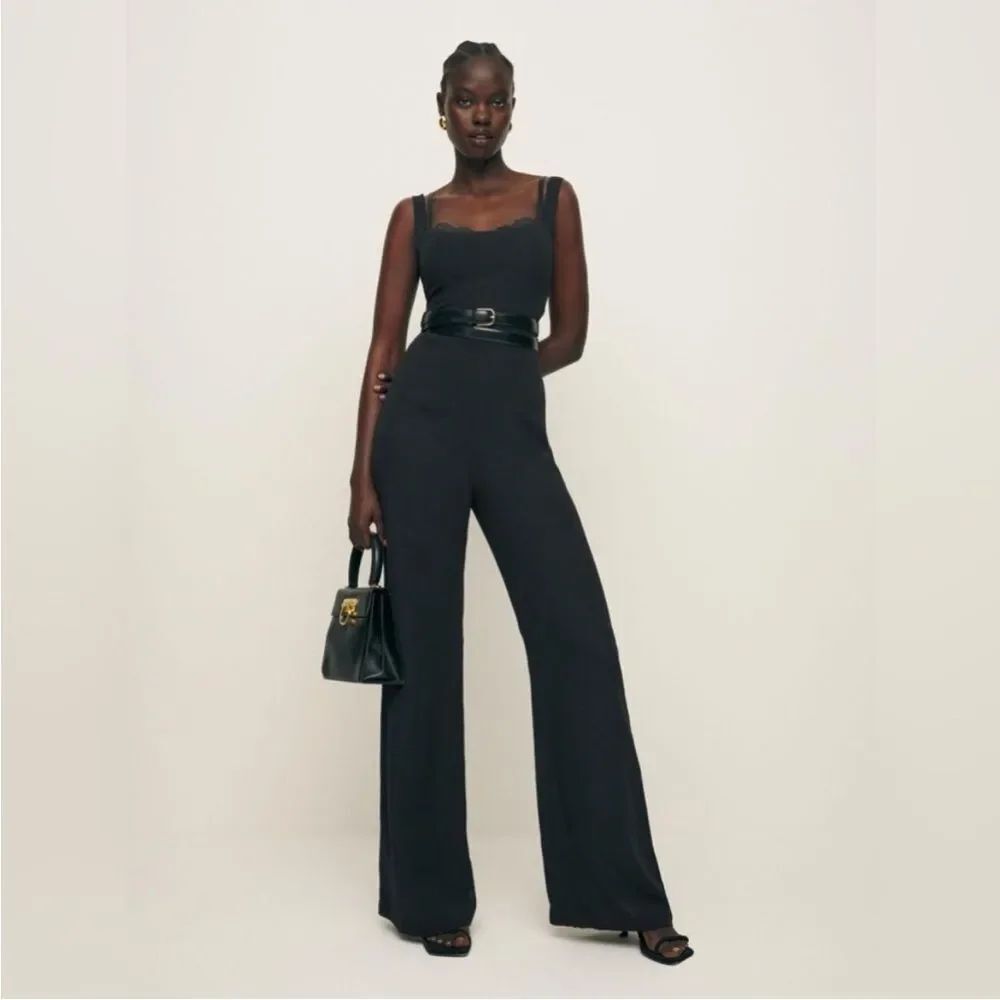 Reformation Irisa Jumpsuit - New with Tags size medium black